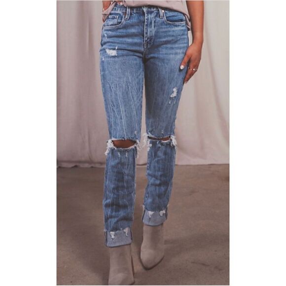 BLANKNYC The Lafayette High Rise Wide Flare Jeans in Out of Body, Size 27 - Picture 3 of 16